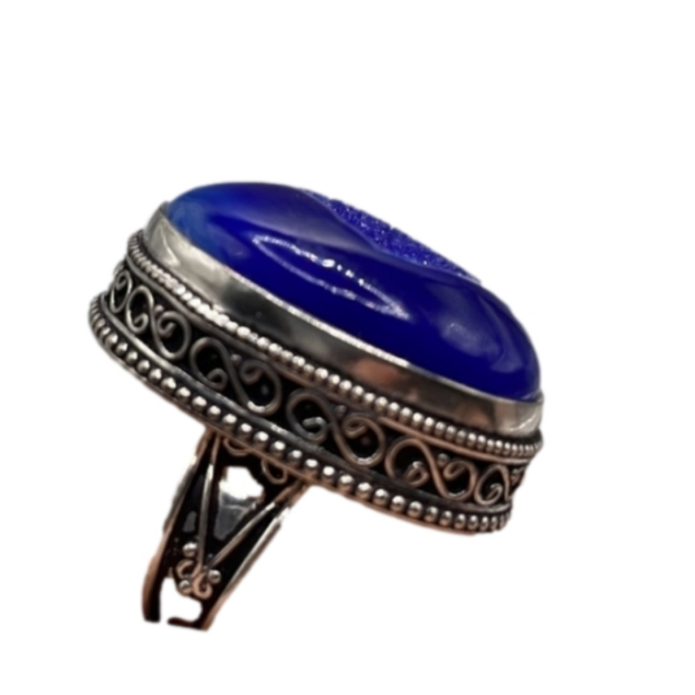DRUZY QUARTZ RING! SO DIFFERENT! Updated! - Picture 3 of 9